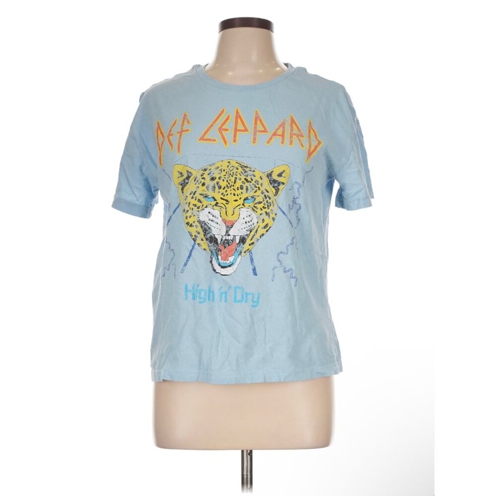Def Leppard High'n'Dry Short Sleeve T-Shirt 100% Cotton Tiger Graphic Tee XXL‎